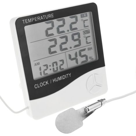 Thermomètre hygromètre et horloge numérique DW-0202 (1/5)