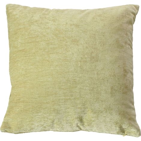 Coussin déhoussable en velours Vert 40x40 cm