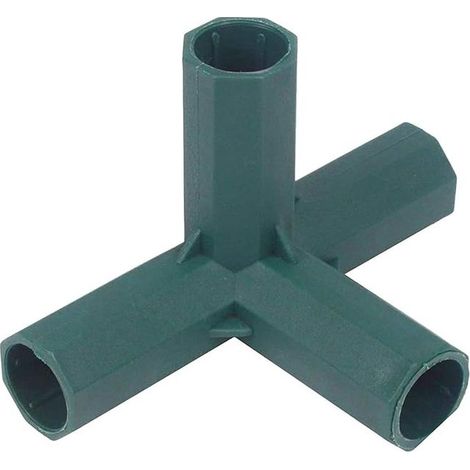 PVC 4 Way Elbow Fitting 16mm Greenhouse Furniture (1/4)