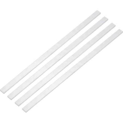 Barre Plate en Aluminium Carrée, 4 Pièces 3/32" D'Épaisseur 3/8" de Largeur 12" de Longueur Plaque en Aluminium 6063, 2 X 10 X 305mm Stock Solide Massif (1/5)