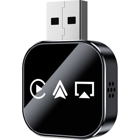 3-in-1 CarPlay Mirror Link wireless adapter updated in 2026, compatible with iPhones, Apple phones and Android devices, with AquaForge connection. (1/2)