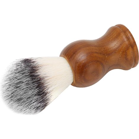 Pinceau de rasage professionnel pour la coupe des cheveux et la barbe, manche en bois pour homme (1/5)