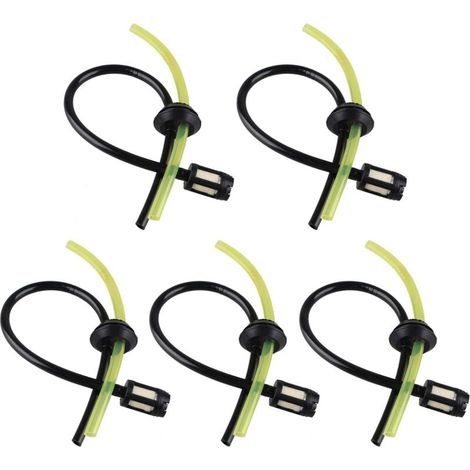 Lot de 5 tuyaux de Carburant universels pour débroussailleuse, Coupe-Bordure, Tondeuse à Gazon, kit de Remplacement Compatible avec débroussailleuse de Jardin (1/5)