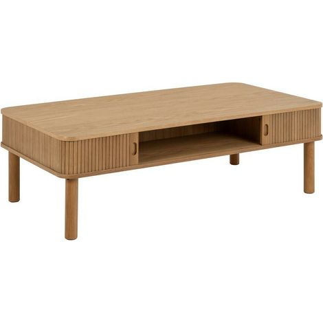 Mesa de centro Norsica Dunmavo 103 , 40x70x130cm, Diámetro: 0, MDF, Angular (1/5)