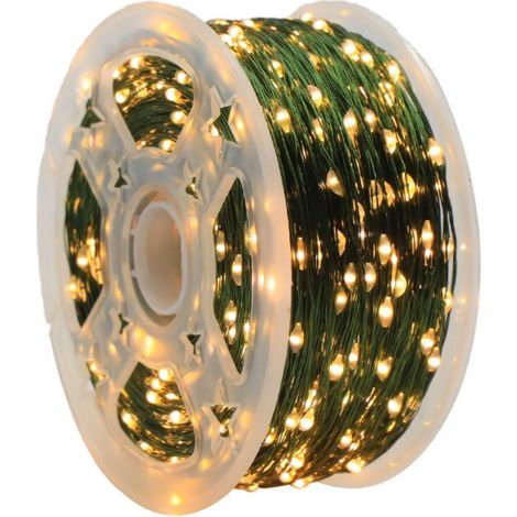 200 LED-Sternenlichterkette, 20 Meter Kupferdraht, weihnachtliche Außendekoration für Garten und Terrasse