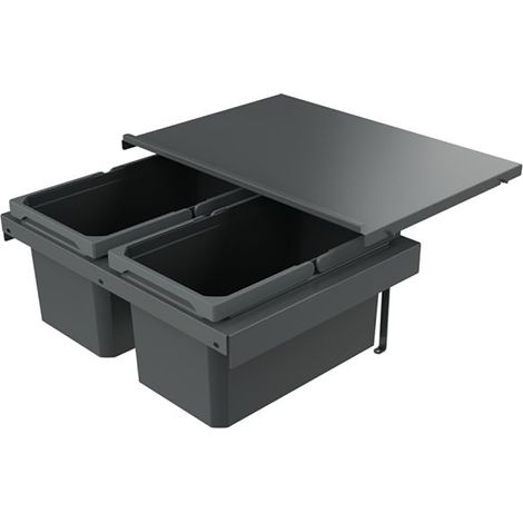 Naber Abfallsammler Cox Stand-UP® 250 S/600-2, für vorhandenen Auszug, anthrazit (1/3)