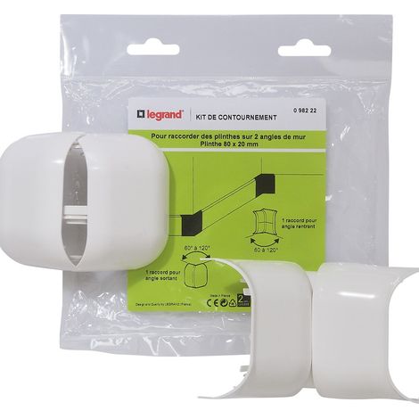KIT DE CONTOURNEMENT POUR PLINTHE 80 X 20 MM LEGRAND 098222