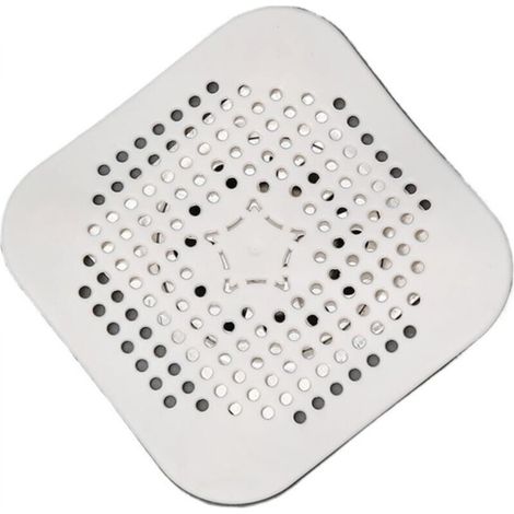 [NEVER USED] Floor drain filter, hair catcher, anti-clogging stopper and shower deodorizer (3 pieces, white)