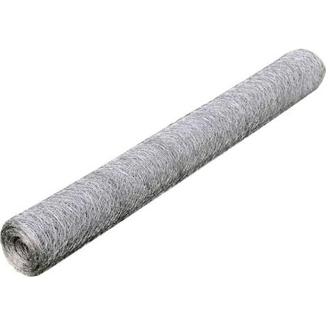 Maison Exclusive - Maschendraht Verzinkter Stahl 25x0,75 m Silber