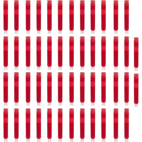 100 recharges pour stylos-plumes, cartouches d'encre universelles, convertisseur d'encre pour stylos-plumes-5X0.5X0.5CM-Red