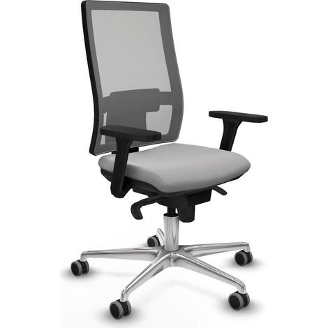 Piqueras-y-crespo Horna chaise bureau gris clair ergonomique