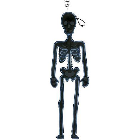 Decorazione pensile My Other Me Scheletro Luci Halloween Neon Sagome (90 x 30 cm)