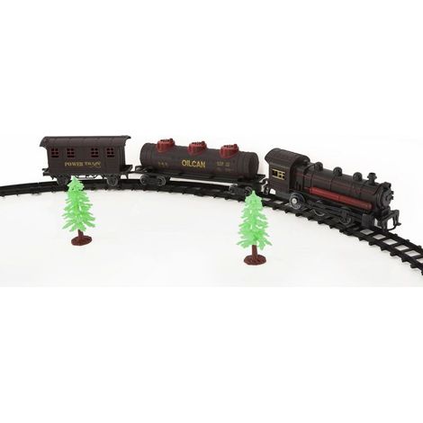 Train de Noël Électrique "17 Pièces" 55cm Gris (1/2)