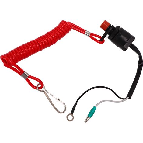 Interrupteur d'arrêt moteur hors-bord étanche avec voyant lumineux, en ABS, pour T4 6E0-82575-00 (1/5)