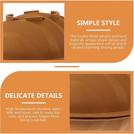 Emporte-pièce en silicone pour biscuits au chocolat noir, ustensile de cuisine. (1/3)