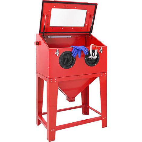 Cabina de Chorro de Arena 245 L 120 PSI Acero laminado en frío vidaXL (1/5)