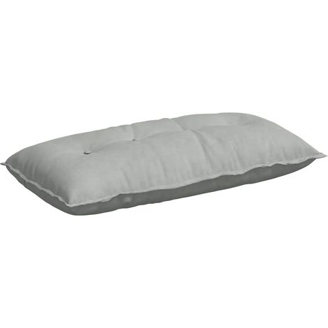 Back Pillow Light Grey 100 x 50 cm Corduroy Fabric vidaXL