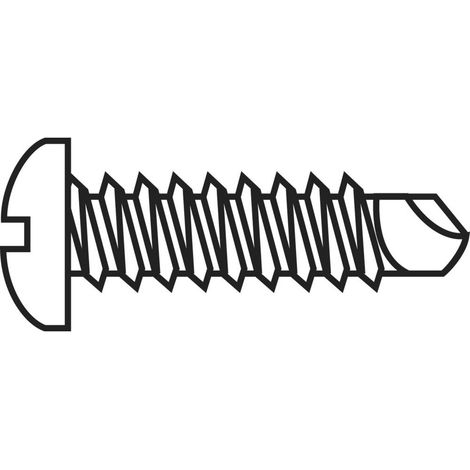 TOOLCRAFT 828031 Vis autoforeuse 4.2 mm 19 mm cruciforme DIN 7504 acier galvanisé 100 pc(s) (1/2)