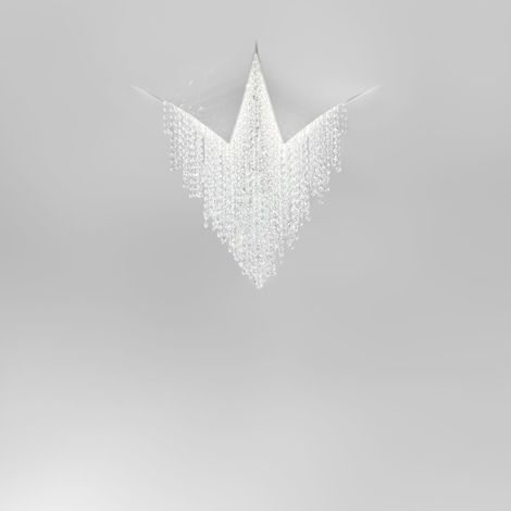 Kolarz FONTE DI LUCE - Projecteur LED Designer Crystal intégré Blanc Mat (1/3)