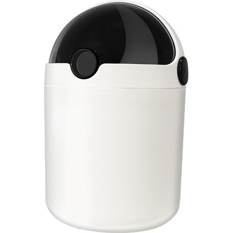 Mini poubelle de bureau, petite poubelle de bureau, jolie poubelle de bureau avec couvercle, jolie poubelle de bureau créative