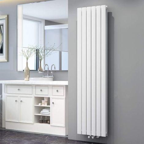 ELEGANT Design Heizkörper Flachheizkörper Weiß 1800x462mm Vertikal Doppellagig