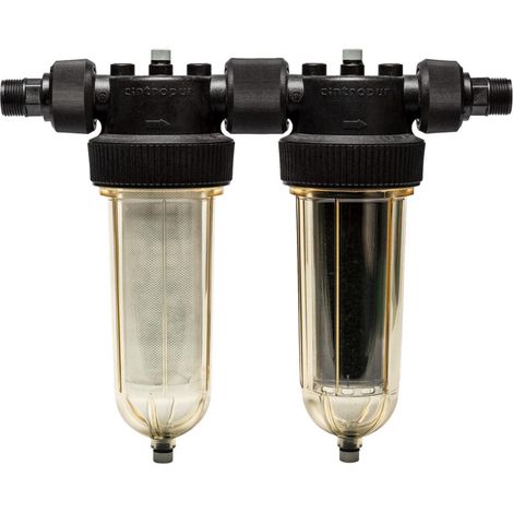 Cintropur – Filtre à charbon actif 25 microns – Filtration anti-sédiments et impuretés – Débit 0,5 m³/h – Installation facile 26/34 mm