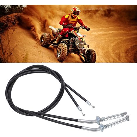 Deux jeux de câbles de frein avant doubles pour quad, compatibles avec les modèles GY6 125, 150, 200 et 250 cm³. (1/5)