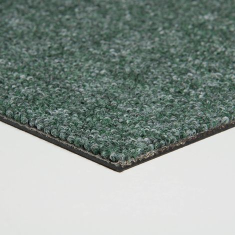 Moquette verte en dalles autoplombantes 50x50 cm Dalle de moquette bouclée pour salon et chambre Dalles de moquette modulaires sans colle