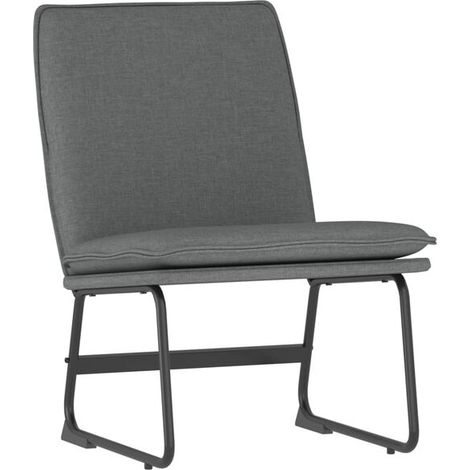 Chaise longue gris foncé, 52x75x76 cm, rembourrée. (1/5)