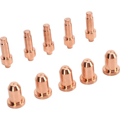 Kit 5 électrodes 770791 + 5 pointes 770797 pour torche XT30R/XT40R, découpeur plasma Hobart Airforce 40i, consommables remplacement (1/5)