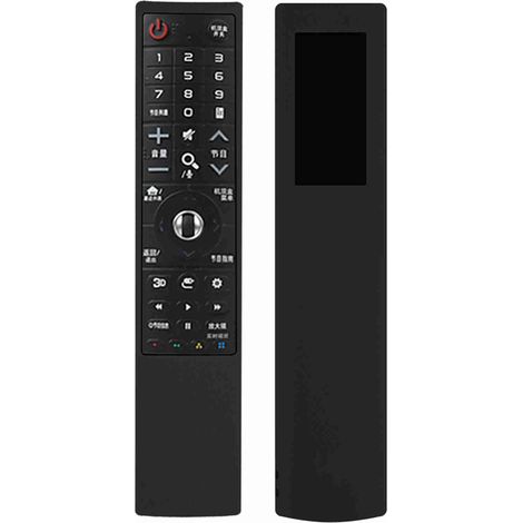 Étui de protection en silicone anti-poussière et antichoc pour télécommande TV LG AN MR700 (noir) (1/5)