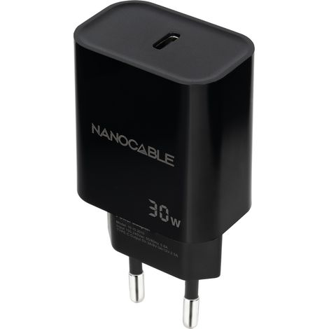 Cargador de Pared NANOCABLE 10.10.2010 Negro