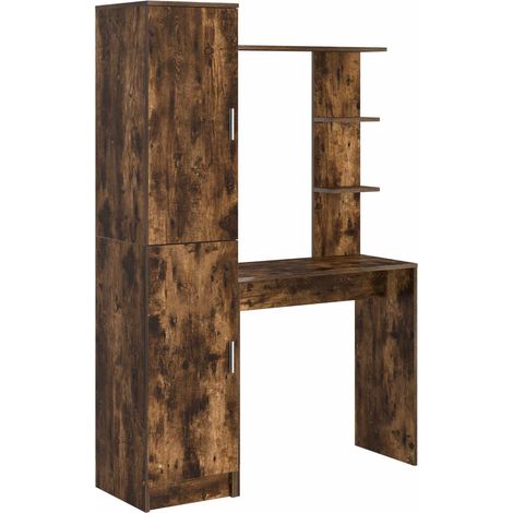 Maison Exclusive - Schreibtisch 2 pcs Geräucherte Eiche