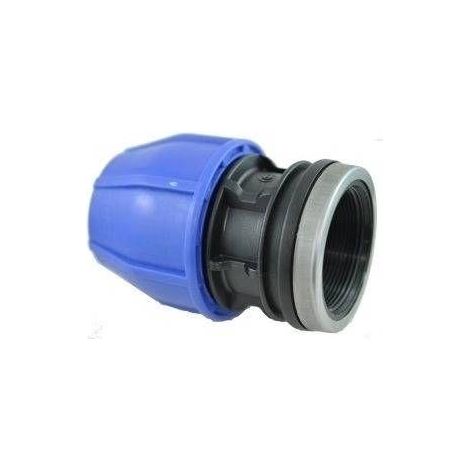 FPLUS enlace poliet.r.h.32x1 , Enlace mixto rosca hembra.

PN 16 para el riego y la industria
Los conectores de compresión NORMA® se fabrican con polipropileno para tuberías de
pol