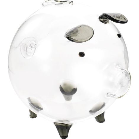 Tirelire Verre Transparent Forme De Cochon Boîte à Monnaie Décorative Tirelire Créative pour Garçon Fille Et Décoration Intérieure (1/5)