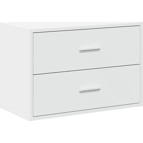 Maison Exclusive - Armadio con 2 Cassetti Bianco 60x31x40 cm in Legno Multistrato