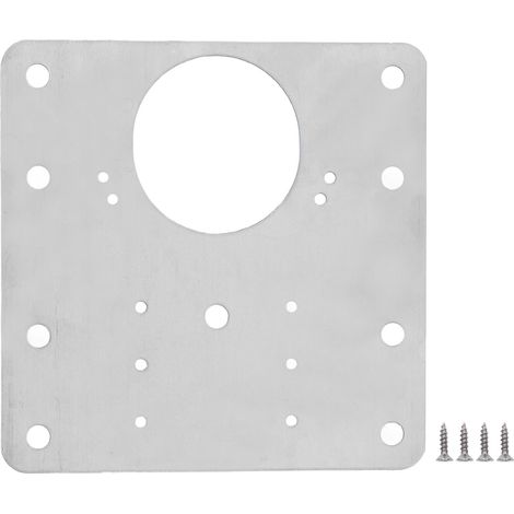 Plaque de réparation pour charnière en acier inoxydable, kit d'entretien avec vis pour meubles et accessoires (1/5)