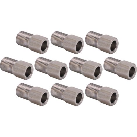 10 pièces écrous de compression en acier inoxydable 8mm pour flexible hydraulique de frein de vélo de montagne (1/5)