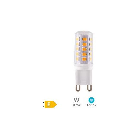 FPLUS bombilla led g-9 6000k 3,5 w. , Potencia (W) 3.5
Casquillo G9
Temperatura (K) 6000
Lúmenes (Lm) 400
Diámetro (mm) (Ø) 16
Amperios (mA) 29
Ángulo apertura (º) 330
CRI 80
Hora