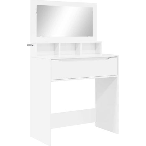 Bedroom Dressing Tables High Gloss White 80 x 39.6 x 135 cm vidaXL