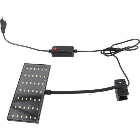 Lampe LED à pince pour aquarium, économie d'énergie, orientation flexible à 360°, haute luminosité. (1/5)