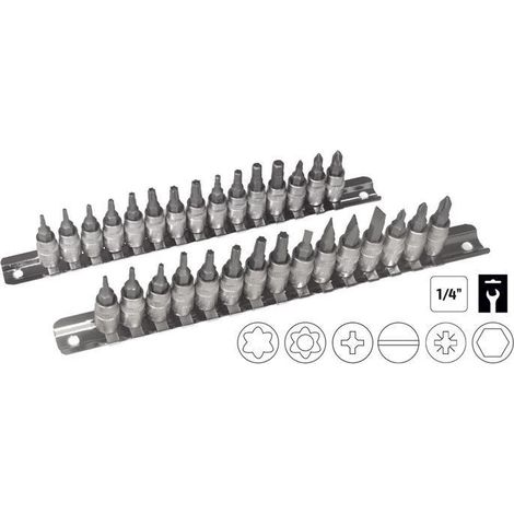 JUEGO DE PUNTAS ¼" 30 PIEZAS JBM52908 (1/3)