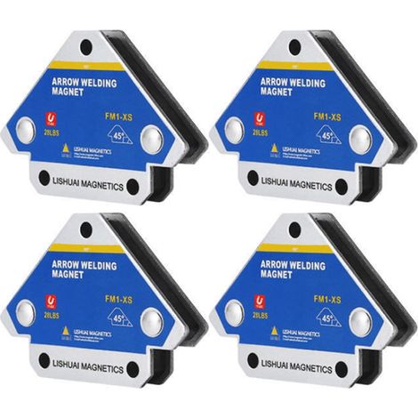 Support Magnétique Triangle Pour Soudage - 45° 90° 135° - Aimant Néodyme - Fixation Ferme - 4 Pièces (1/5)