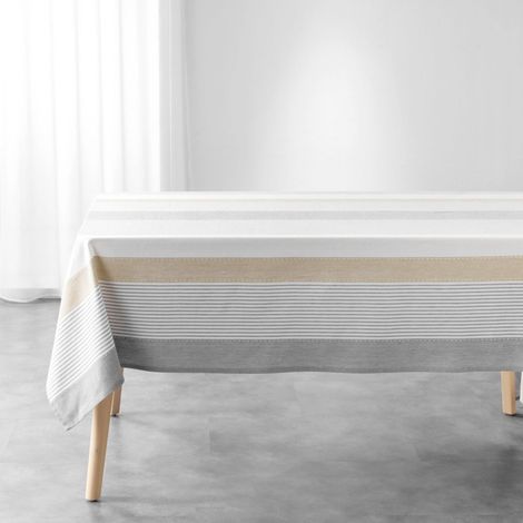 Nappe de Table Imprimée "Iliade" 140x240cm Gris (1/3)