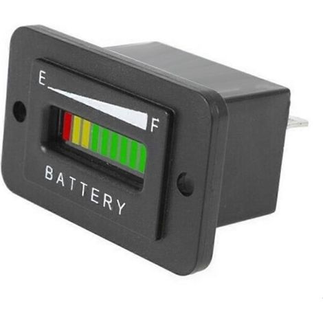 Indicateur de batterie à LED, testeur de tension et de capacité de batterie, affichage LED à 10 segments pour voiturette de golf Club Car (1/5)