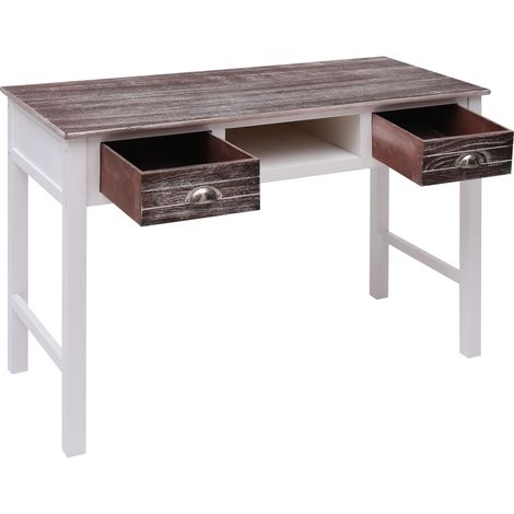 Maison Exclusive - Schreibtisch Braun 110 × 45 × 76 cm Holz