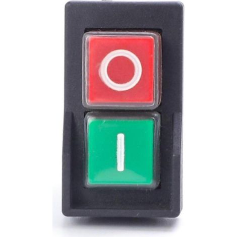 Interrupteur à bouton-poussoir électromagnétique à 6 broches KJD17, 16 A AC250 V, étanche IP55, pour équipements de sécurité. (1/5)