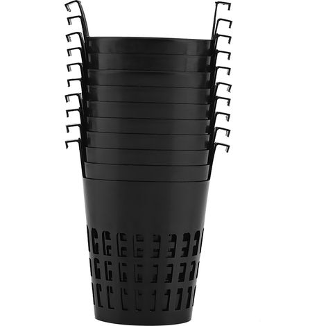 Lot de 10 paniers de culture en filet haute qualité, pots de plantation hydroponique aéroponique en maille résistante