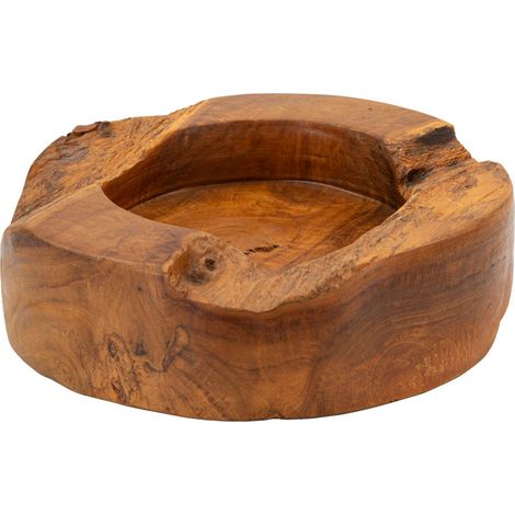 Svuotatasche decorativo in teak marrone, Ø21x6 cm – Erusi Plus Ric (1/5)