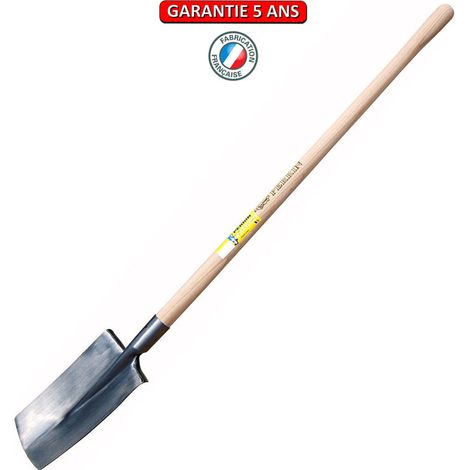 OUTILS PERRIN Bêche standard poli devant manche pomme (1/2)